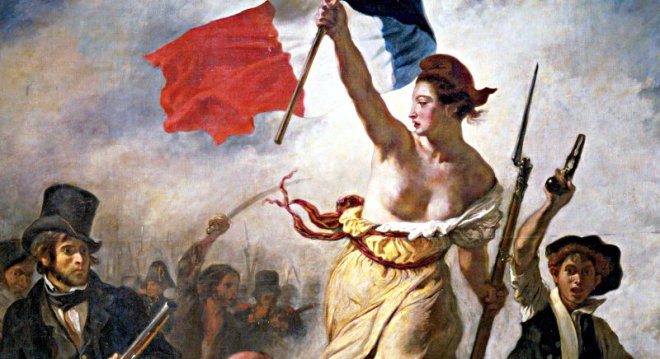 Delacroix Liberty Leading The People detail