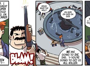 Becky's dad comes to campus with a gun