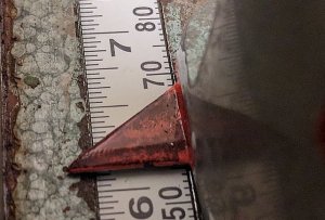 Depth ruler for stack cutter