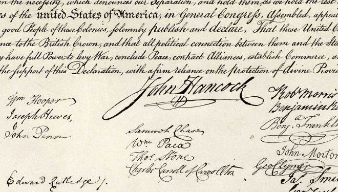 Detail, Declaration Of Independence