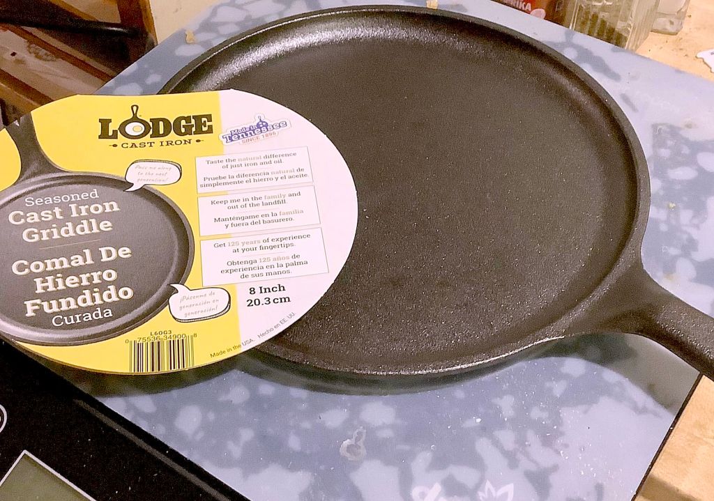 Pan as delivered: twenty dollars and a rough finish